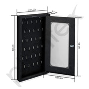 Plantex GI Steel Key Storage Box/Key Cabinet with 30 Key-Holders with Lock for Home/Key Holder for Office/Hotel/Companies - Wall Mount (Black)