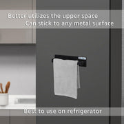 Plantex Napkin Holder/Towel Holder/Towel Hanger-Stand for Bathroom/Washbasin/Bathroom Accessories-Magnetic(Black)
