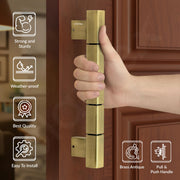Plantex Mighty Aluminium 11 Inch Main Door Handle/Pull-Push Handle for Glass Door/3 Years Warranty By Plantex - Pack of 1 (Brass Antique)