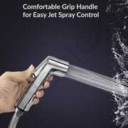Plantex ABS Health Faucet for Toilet/Jet Spray for Bathroom/Health Faucet Gun Only/Hand Shower for Toilet - Pack of 1 (Royal, Chrome)