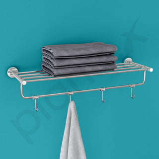 Plantex Stainless Steel 24 Inch Towel Rack for Bathroom/Towel Holder/Towel Stand/Towel Hanger/Bar/Bathroom Accessories - Pack of 1 (Chrome)