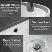Plantex Under Mount Basin for Bathroom/Undercounter Ceramic Wash Basin with 10 Years Glaze Warranty by Plantex/Basin for Home/Hotel (22.5x17x4.5 Inch - White-Zola)