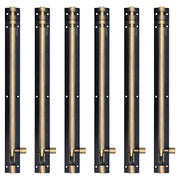 Plantex Stainless Steel 12 inch Tower Bolt/Tower Bolt for Home,Offices Doors and Windows/Tower Bolt for Main Door/Door Latch/Kundi/Chitakini/Door Latch for Windows - Pack of 6 (Brass, 12 inch)