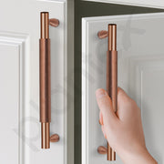 Plantex Cabinet Handle/Kitchen Cabinet Door Handle/Wardrobe/224 mm Cupboard Handle/Door Pull-Push Handle for Home/Office - Pack of 2 (Rose Gold)