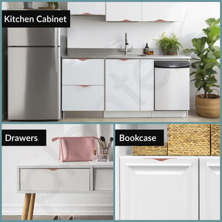 Plantex Profile Handle for Kitchen Cabinet/14 Inch Alluminium Drawer Profile Handle/Wardrobe Pull Handle for Home/Office/Hotel - Pack of 1 (Rose Gold)