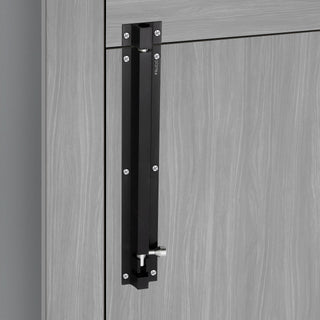 Plantex Stainless Steel 12 inch Tower Bolt/Tower Bolt for Home,Offices Doors and Windows/Tower Bolt for Main Door/Door Latch/Kundi/Chitakini/Door Latch for Main Door and Windows (Black, Pack of 4)