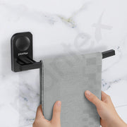 Plantex Stainless Steel Napkin Hanger for Washbasin/Napkin Holder for Bathroom/Towel Ring/Bathroom Accessories - Pack of 1 (Black)