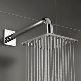Plantex Stainless Steel Overhead Shower 6 x 6 inch with Water-Saving Technology/High pressure Rain Shower Head without Arm/Bathroom Shower -(Sandwich-Chrome)