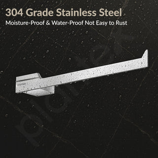 Plantex Napkin Ring for Bathroom/304 Grade Stainless Steel Towel Ring/Towel Holder/Towel Hanger/Bathroom Accessories - Pack of 1 (Tesla - 2703, Chrome)