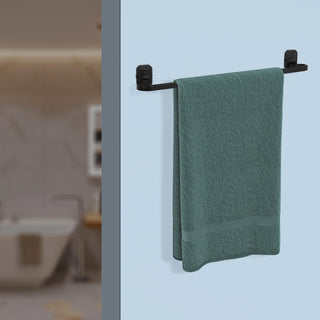 Plantex 304 Grade Stainless Steel Bathroom Towel Hanger/Holder/Stand/Bathroom Accessories - Cute (Black)