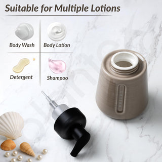 Plantex Ceramic Soap Dispenser for Washbasin/Hand Soap Dispenser/Soap Dispenser for Kitchen/Bathroom Accessories - Pack of 1