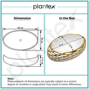 Plantex Table Top Wash Basin For Bathroom/Designer Ceramic Basin/Countertop Vessel Sink Basin - Indo-European Collection (EQTT-593, 23.5 x 15 x 7 Inch)
