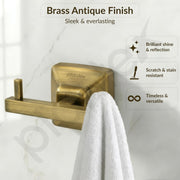 Plantex 304 Grade Stainless Steel Robe Hook/Cloth-Towel Hanger/Door Hanger/Hook/Bathroom Accessories - Squaro (Antique)