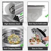 Plantex Coupling for Kitchen Sink/Stainless Steel Waste Coupling/Round Shape Coupling - Pack of 1 (Deluxe, Chrome Finish)
