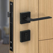 Plantex Main Door Lock/Mortise Lock for Door with 3 Years of Warranty - Robust Door Lock for Home with Brass Lock Body & Cylinder(7105 - Black)