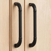 Plantex Cabinet Handle/160mm Handle for Drawer/Wardrobe/Kitchen Handle/Pull-Push Handle for Home/Office - Pack of 2 (Black)