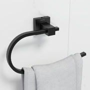 Plantex 304 Grade Stainless Steel Napkin Holder for Wash Basin Hand Towel Holder/Hanger Bathroom Accessories - Splash (Black)