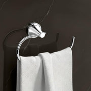 Plantex Towel Ring for Bathroom/Pure Brass Towel Holder/Towel Stand/Towel Hanger/Bathroom Accessories - Pack of 1 (APS-EFL-05, Chrome)