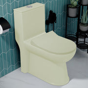 Plantex Platinum Ceramic Rimless One Piece Western Toilet/Washdown Commode for Toilet/Commode With Soft Close Toilet Seat - S Trap Outlet (Thunder)