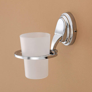 Plantex Platinum Stainless Steel 304 Grade Cubic Tumbler Holder/Tooth Brush Holder/Bathroom Accessories(Chrome) - Pack of 2