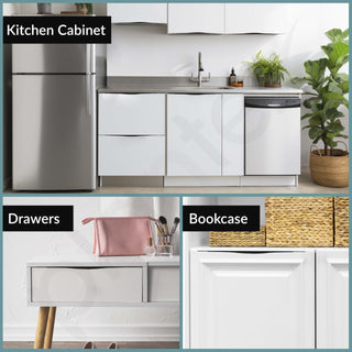 Plantex Profile Handle for Kitchen Cabinet/22 Inch Alluminium Drawer Profile Handle/Wardrobe Pull Handle for Home/Office/Hotel - Pack of 1 (Black)