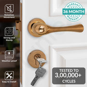Plantex Main Door Lock Set with 3 Keys/Mortise Door Lock for Home/Office/Hotel (7054 â€“ PVD Choco)