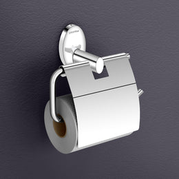 Plantex 304 Grade Stainless Steel Toilet Roll Holder for Bathroom/Toilet Paper Roll Holder/Toilet Tissue Paper Roll Holder for Bathroom Accessories - Oreva (Chrome)
