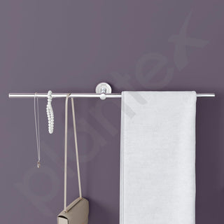 Plantex Stainless Steel Bathroom Towel Bar/Dual Towel Rod/Towel Hanger for Wash Basin/Bathroom Accessories (24-inch) Chrome