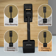 Plantex Gate Stopper for Door/5 Inch Long Door Stopper for Wooden Door/Door Stopper for Home - (Pack of 2, Black)
