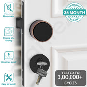 Plantex Main Door Mortise Lock/Brass Heavy Duty Door Lock/Pull Handle Set for Home/Office - Door Accessories- (Copper Antique - Black)
