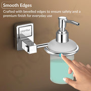 Plantex 304 Grade Stainless Steel Liquid Soap Dispenser/Shampoo Dispenser/Hand Wash Dispenser/Bathroom Accessories Pack of 1, Darcy (Chrome)