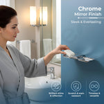 Plantex 304 Grade Stainless Steel Double Soap Holder for Bathroom/Dual Soap Case/Wall Mount Soap Holder/Bathroom Accessories - Pack of 1 (Regent, Chrome)