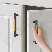 Plantex Cabinet Handle/Kitchen Cabinet Door Handle/Wardrobe/96 mm Cupboard Handle/Door Pull-Push Handle for Home/Office - Pack of 2 (Brass Antique)