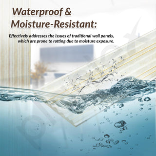 Plantex Wall Panel/Charcoal Louver Panel for Wall with Size - 5 Inch x 8 Ft/Durable, Lightweight, and Stylish Panels for Office/Hotel/Ideal for Walls & Ceilings - Pack of 1 (5012/162)