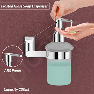 Plantex Smero Pure Brass Made Hand Wash Holder for Wash Basin/Liquid Soap Dispenser/Shampoo Dispenser - Superb (Chrome)