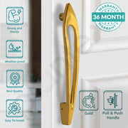 Plantex Door Handle/15 Inch Main Door Handle/Handle for Wooden Door/Pull-Push Door Handle/Door Accessories (Pack of 1, Gold), Pull Handle