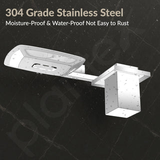 Plantex 2in1 Soap Dish with Tumbler Holder for Bathroom/304 Grade Stainless Steel Soap Holder with Toothbrush Holder/Bathroom Accessories - Pack of 1 (Tesla - 2708, Chrome)