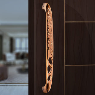 Plantex Heavy Duty Door Handle/Door & Home Decor/13-inches Main Door Handle/Door Pull Push Handle - Pack of 1 (311-PVD Rose Gold Finish)
