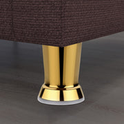 plantex Heavy Duty Round 4 inch Spare Sofa Legs for Bed Furniture/Sofa Legs for Furniture Fitting/Table Legs/Sofa Leg Set of 2 pcs (Gold)