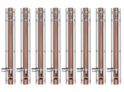 Plantex Stainless Steel 8 inch Tower Bolt/Tower Bolt for Home,Offices Doors & Windows/Tower Bolt for Main Door/Door Latch/Chitakini/Door Latch for Windows - Pack of 8 (Rose Gold & Chrome)