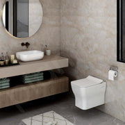 Plantex Ceramic Bathroom White Commode and Wash Basin Set/Rim Washdown Flush/P Trap Commode for Toilet/Wash Basin for Bathroom - Combo - (White)