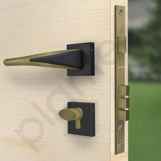 Plantex Triple Security Door Lock for Home/Main Door Lock Set with 3 Years of Warranty by Plantex/Mortise Lock for Door with Brass Lock Body & Cylinder(7026 - Brass Antique)