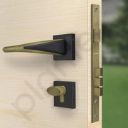 Plantex Triple Security Door Lock for Home/Main Door Lock Set with 3 Years of Warranty by Plantex/Mortise Lock for Door with Brass Lock Body & Cylinder(7026 - Brass Antique)