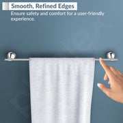 Plantex 304 Grade Stainless Steel Bathroom Single Towel Rod/Towel Stand/towel Hanger/Bathroom Accessories, Niko (24-inch Chrome)