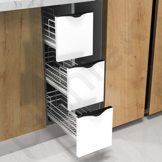 Plantex Profile Handle for Kitchen Cabinet/6 Inch Drawer Handle Alluminium/Wardrobe Pull Handle for Home/Office/Hotel - Pack of 5 (Black)