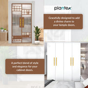 Plantex Door Handle/200mm Main Door Handle for Wooden Door/Pull-Push Handle for Main Door/Door Accessories - Pack of 1 (611, PVD Gold)