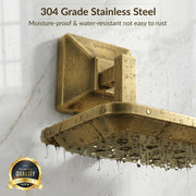 Plantex 304 Grade Stainless Steel Bathroom Soap Dish/Soap Holder/Soap Stand/Bathroom Accessories - Squaro (Brass Antique)