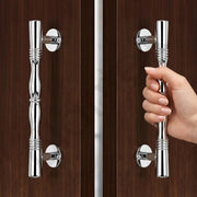 Plantex Door Handle/Stainless Steel Main Door Handle/8 Inch Pull-Push Handle - Pack of 2 (S-143,Chrome)