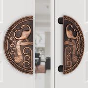 Plantex 8 inches Heavy Duty Main Door Handle/Pull Push Round Shape Handle for Main Door & Home Decor/3 Years Warranty (323-Copper Antique Finish)
