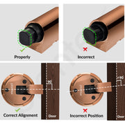 Plantex Door Stopper for Home/Floor Mounted Doors Stopper/Door Stoppers for Hotel/Office -Pack of 1 (Rose Gold)